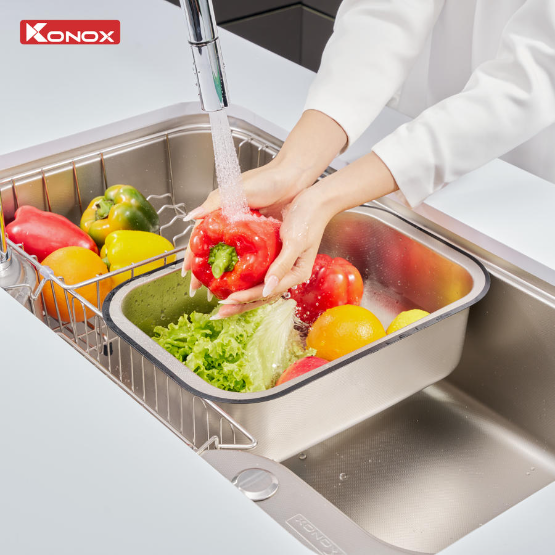 Chậu rửa bát Konox chống xước Workstation Sink Dekor 8048SU Chính Hãng Giá Tốt - Ảnh 9