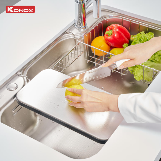 Chậu rửa bát Konox chống xước Workstation Sink Dekor 8048SU Chính Hãng Giá Tốt - Ảnh 7
