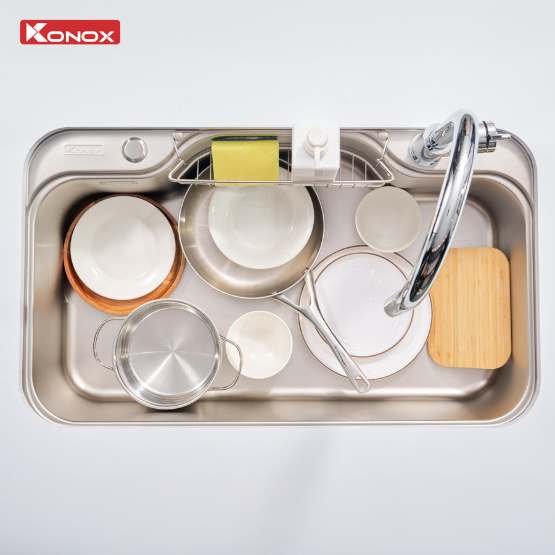 Chậu rửa bát Konox chống xước Workstation Sink Dekor 8048SU Chính Hãng Giá Tốt - Ảnh 6