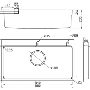 Chậu rửa bát Kluger KF8850FS Plus