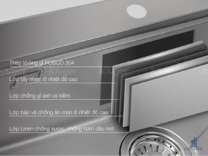 Chậu rửa bát Kluger KH8050FS Basic