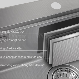 Chậu rửa bát Kluger KH8050FS Basic