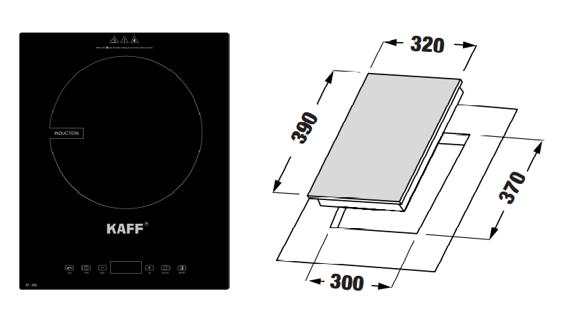 Bếp từ đơn KAFF KF-330I - Ảnh 2