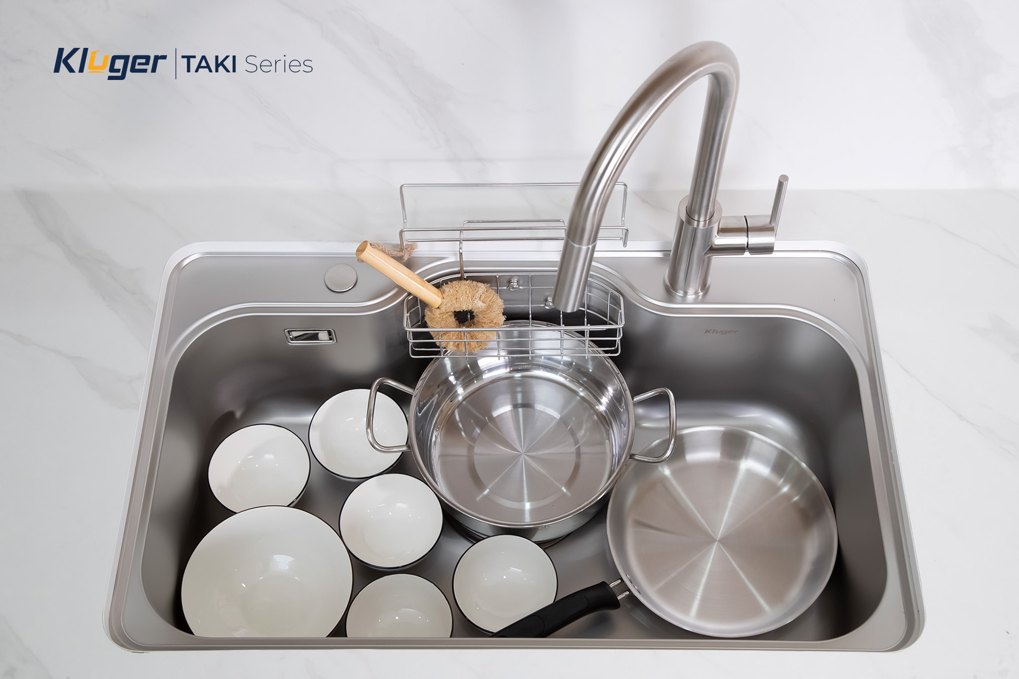 Chậu rửa bát Kluger KT8050SL Plus - Ảnh 4