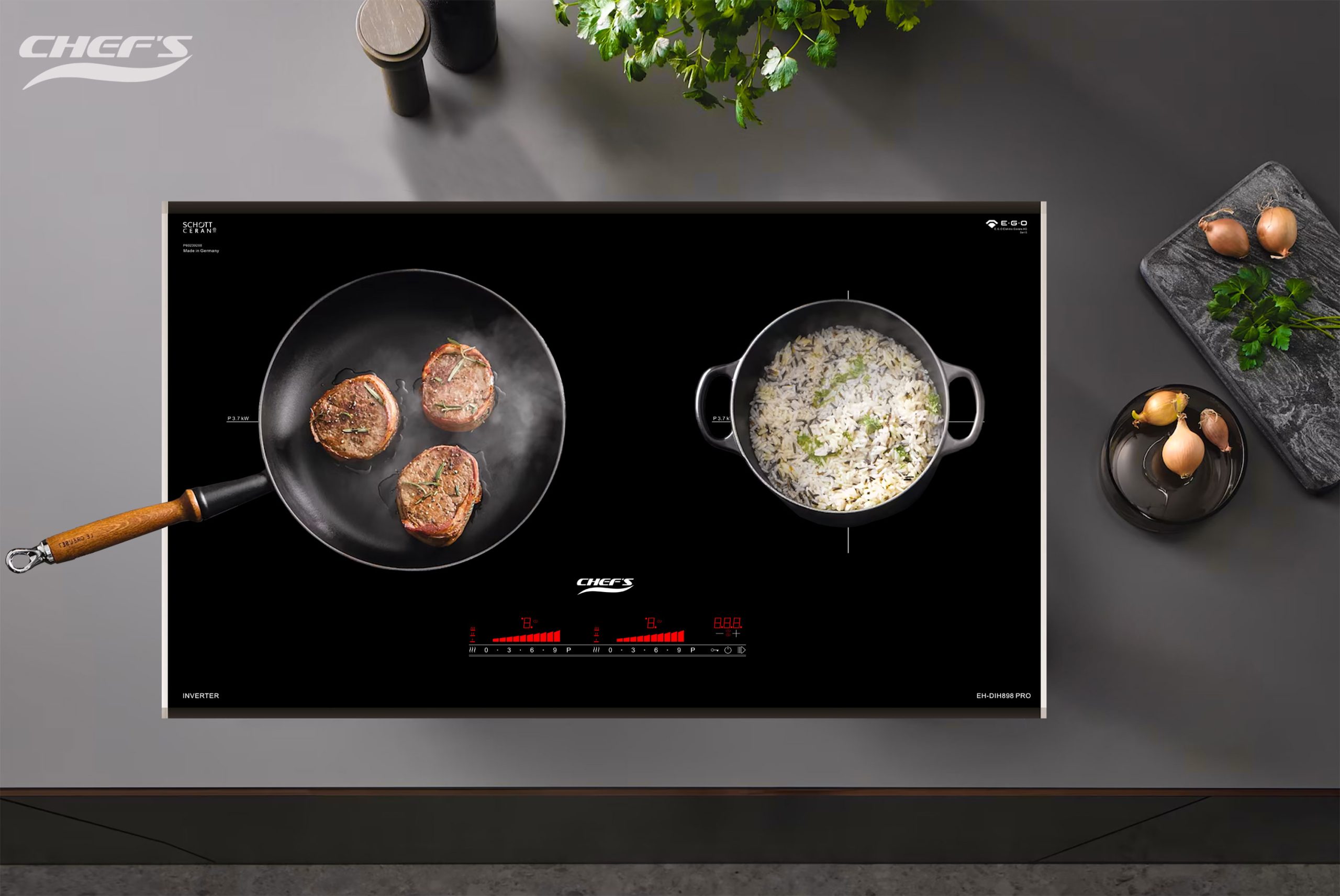Bếp từ đôi Chef's EH-DIH898 Pro - Ảnh 3