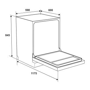 Máy rửa chén độc lập Hafele HDW-F602TS