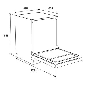 Máy rửa chén độc lập Hafele HDW-F602TB