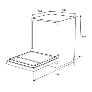 Máy rửa chén độc lập Hafele HDW-F6052G