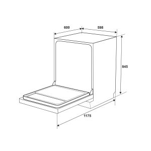 Máy rửa chén độc lập Hafele HDW-F605B
