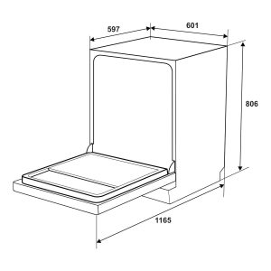 Máy rửa chén độc lập Hafele HDW-F6012S