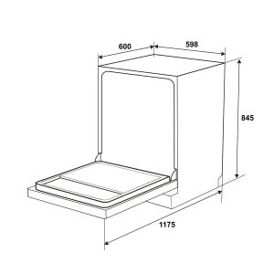Máy rửa chén độc lập Hafele HDW-F6072B
