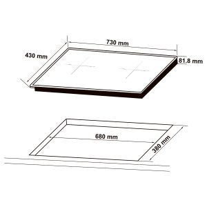 Bếp từ lắp âm 2 vùng nấu Hafele HC-I73242B - Hình 3 | LuxeHouse