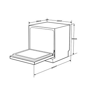 Máy rửa chén để bàn Hafele HDW-T5551B