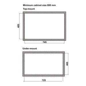 Chậu bếp Inox Hafele WS R10 HS25-SSN1S-7650