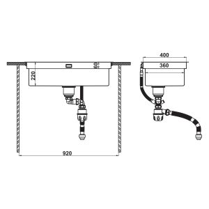Chậu Inox Hafele - WS R10 HS25-SSN1S-8244