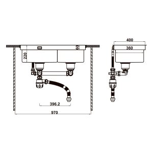 Chậu Inox Hafele - WS R10 HS25-SSN2S-8744