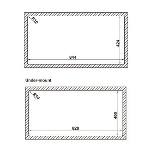 Chậu Inox Hafele - WS R10 HS25-SSN2S-8644