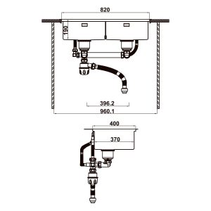 Chậu Inox Hafele - WS R10 HS25-SSN2S-8650