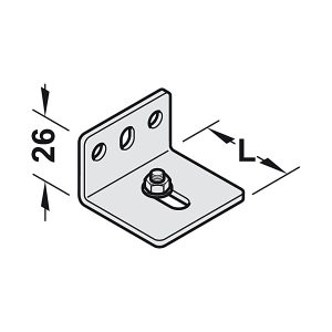 Bát treo tường Hafele - Ray trượt và phụ kiện