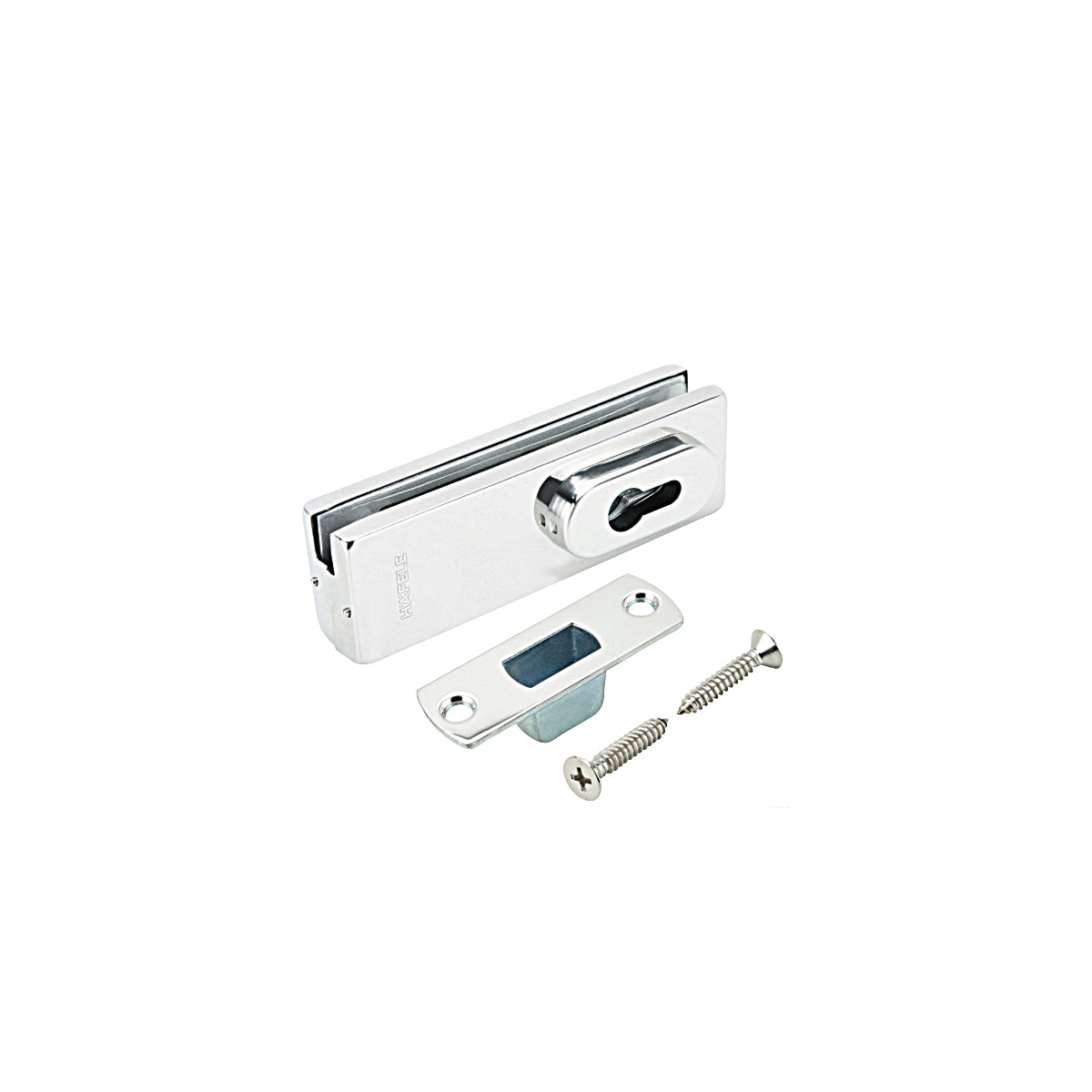 Khóa kẹp chân kính Hafele với lỗ ruột khóa PC