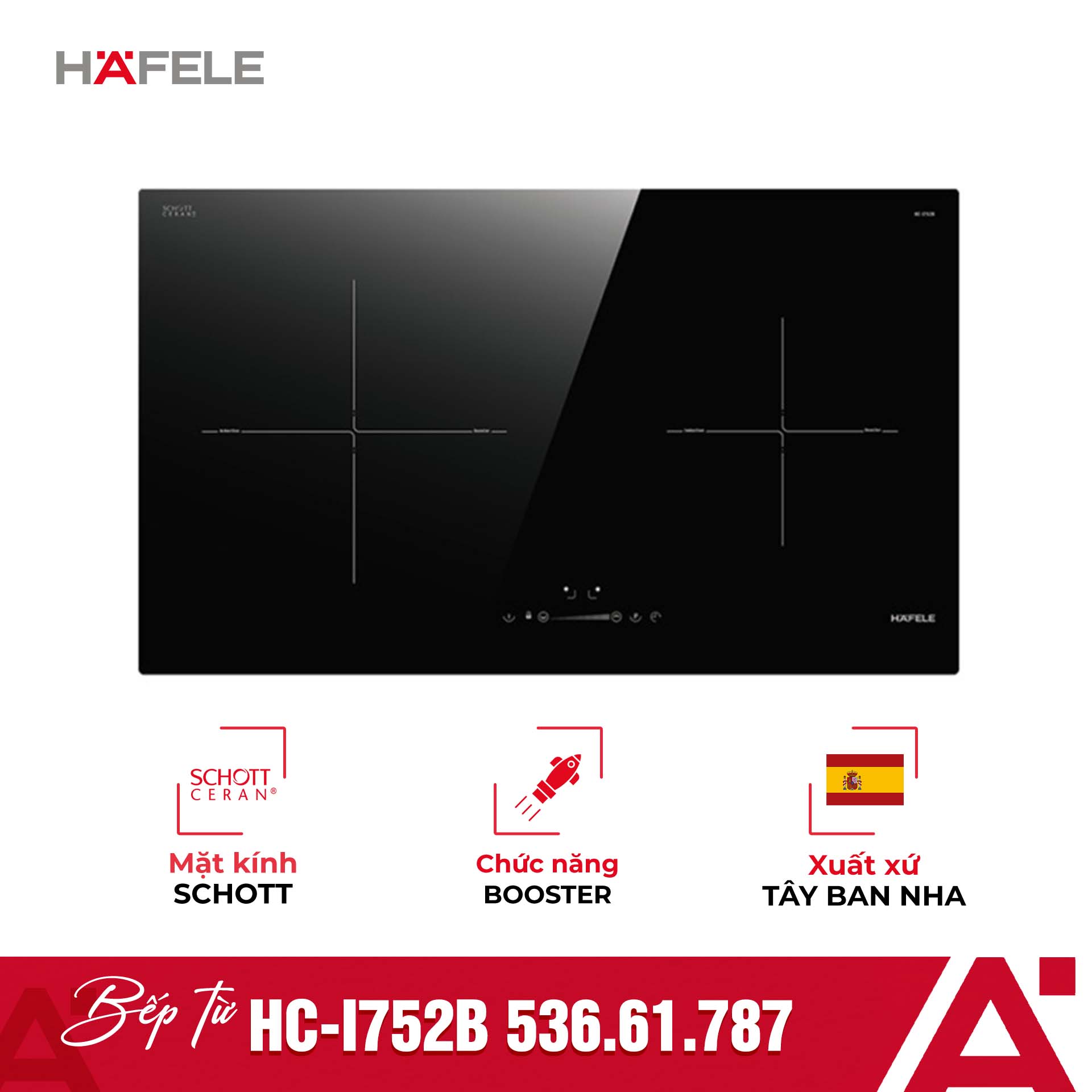 Bếp Từ Đôi Hafele HC-I752B
