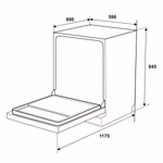 Máy rửa chén độc lập Hafele HDW-F601G - Ảnh 4
