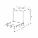 Máy rửa chén độc lập Hafele HDW-F605B - Ảnh 4