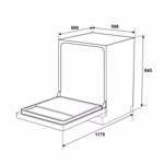 Máy rửa chén độc lập Hafele HDW-F6072B - Ảnh 4