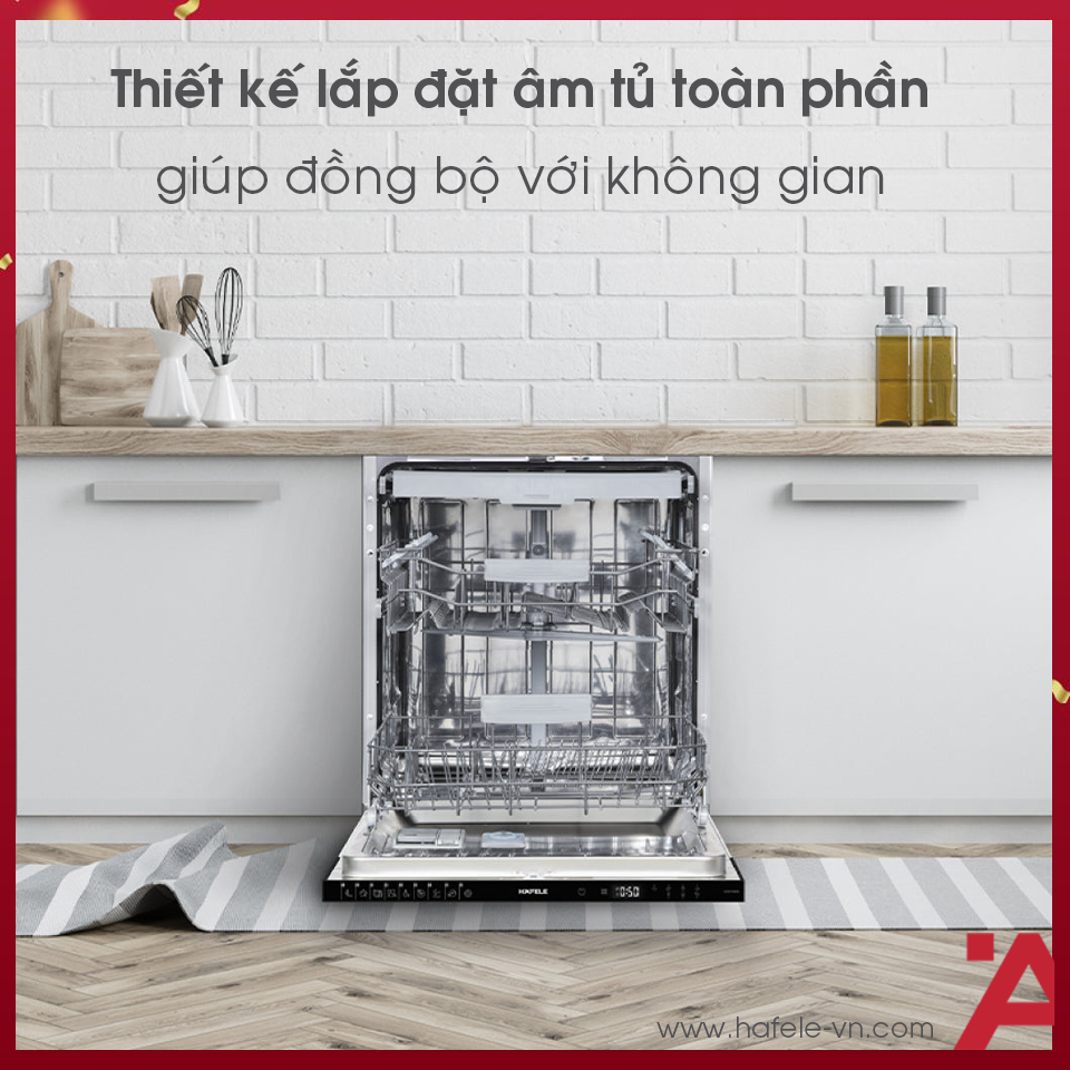 Máy rửa chén âm tủ toàn phần Hafele HDW-FI60D - Ảnh 7