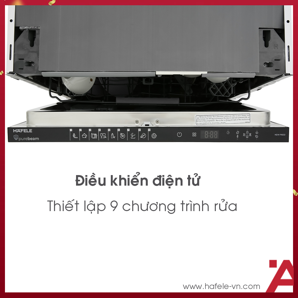 Máy rửa chén âm tủ toàn phần Hafele HDW-FI60D - Ảnh 6