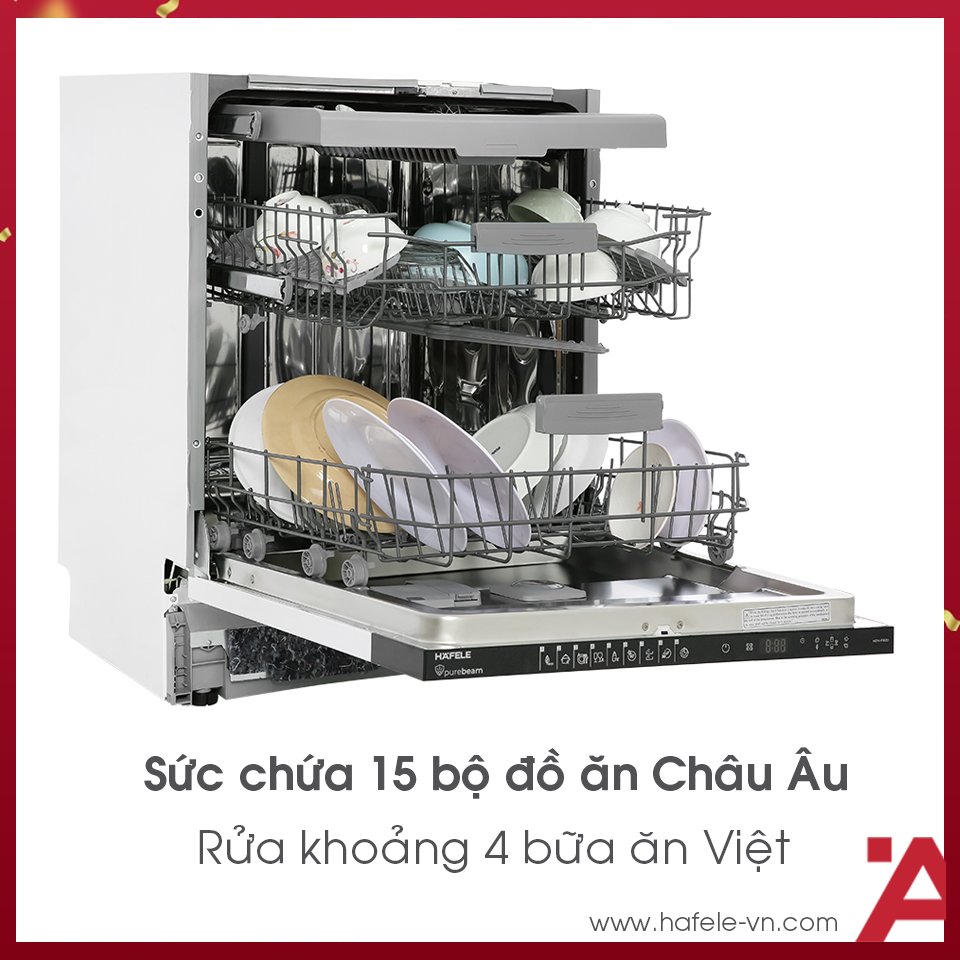 Máy rửa chén âm tủ toàn phần Hafele HDW-FI60D - Ảnh 5