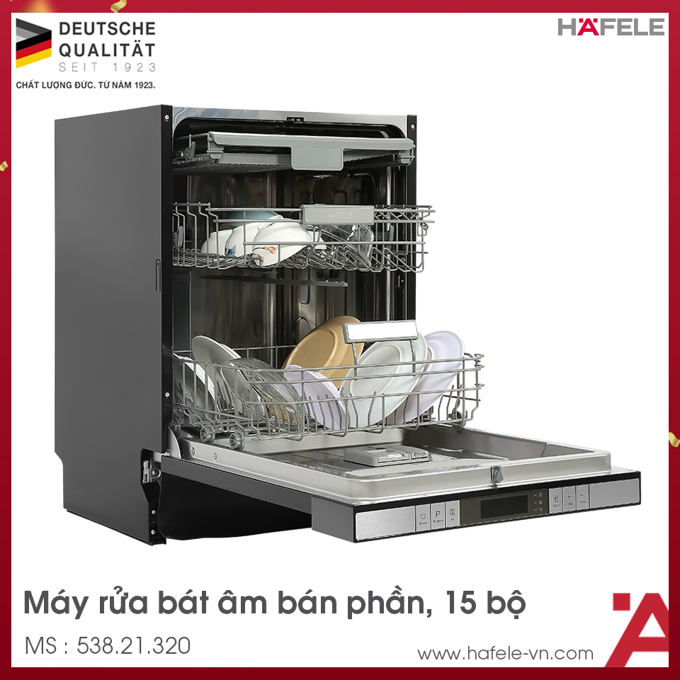 Máy rửa chén bán âm Hafele HDW-SI60AB, Series 600 - Ảnh 5