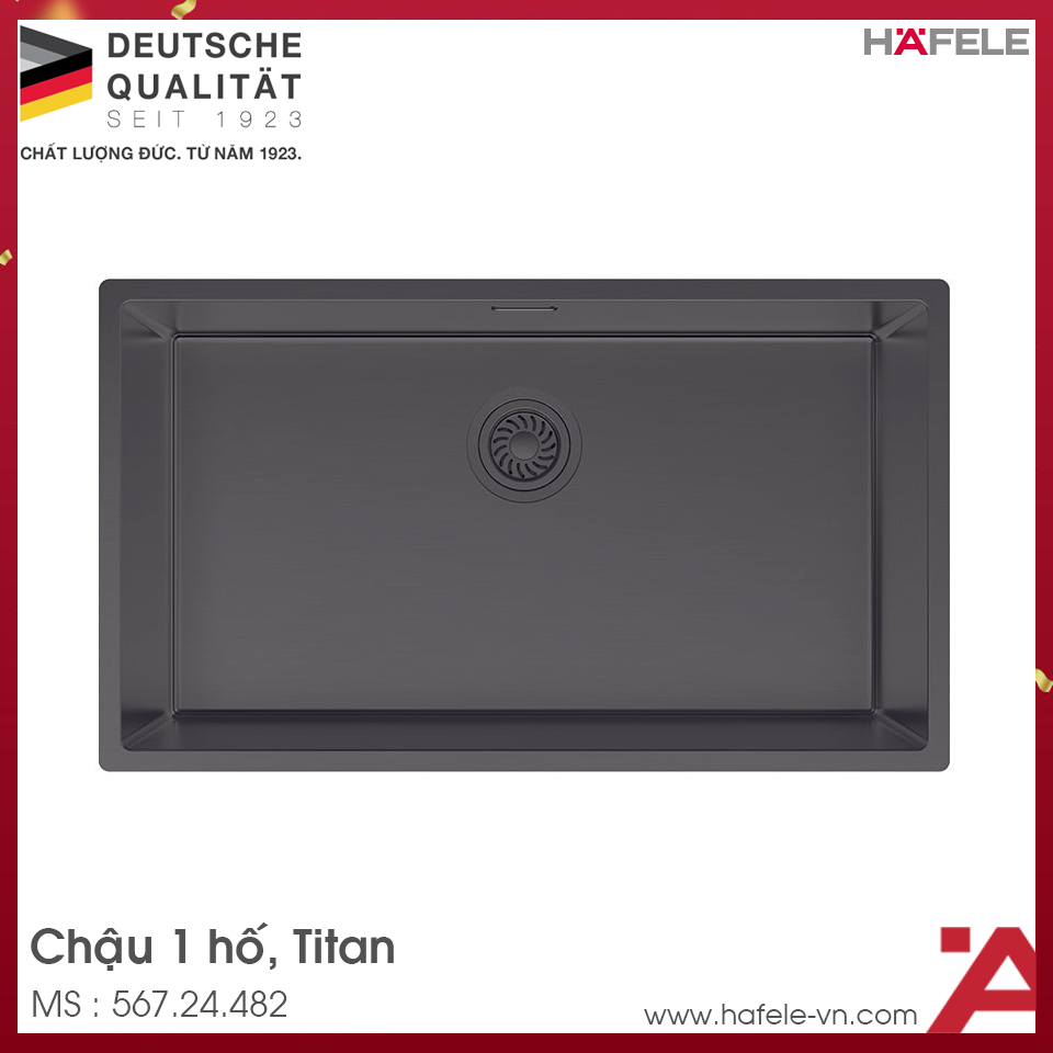 Chậu bếp Inox Hafele R25 HS25-SSN1S-760 - Ảnh 4