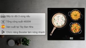 Bếp từ 3 vùng nấu âm Bosch PUJ611BB5E 4600W