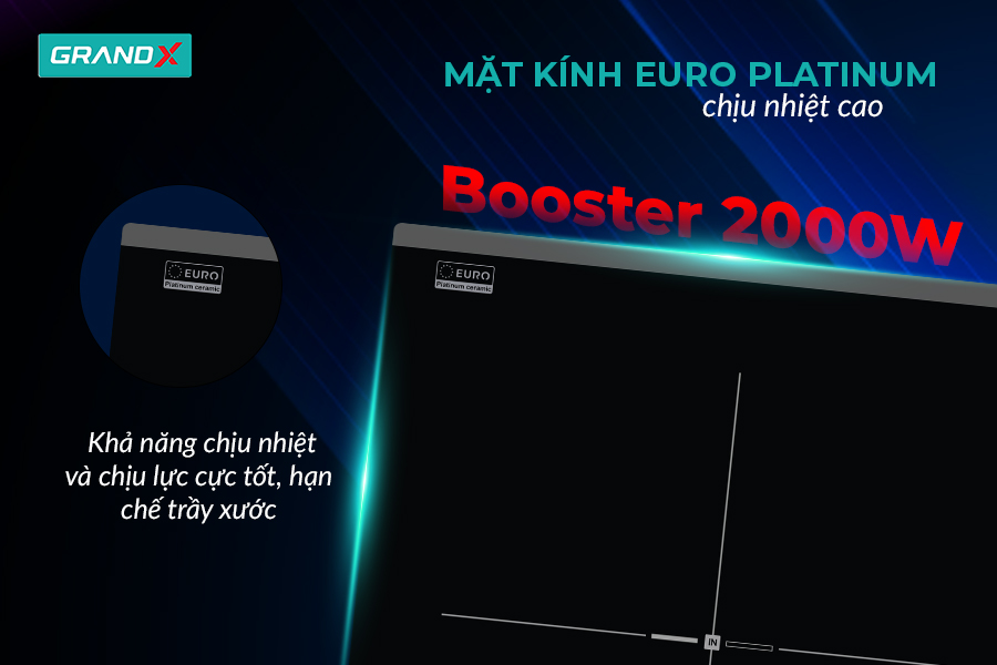 BẾP TỪ ĐƠN LẮP ÂM GRANDX GX IH188 Chính hãng - Ảnh 4