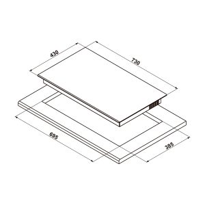 Bếp từ 2 vùng nấu Hafele HC-I7326B - Hình 3