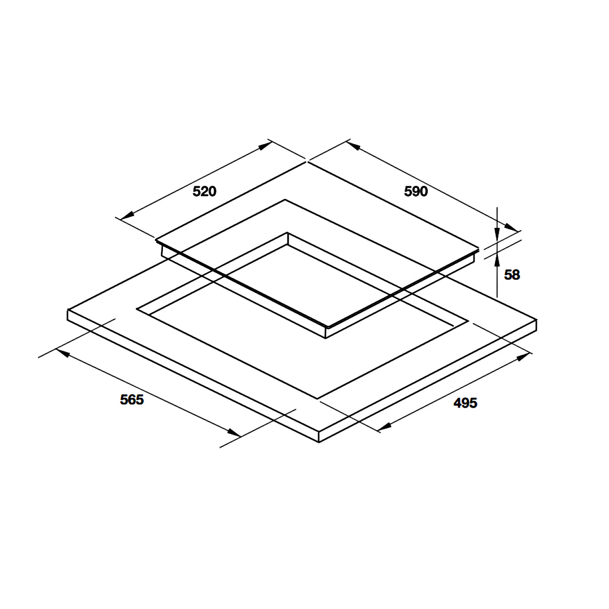 Bếp từ 3 vùng nấu Hafele HC-I603B - Hình 3
