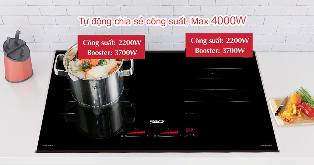 Bếp từ Chef's EH-DIH888 Pro với có công suất 4000W