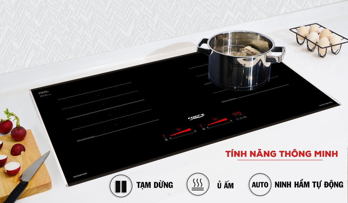 các tính năng thông minh trên bếp từ Chef's EH-DIH888 Pro