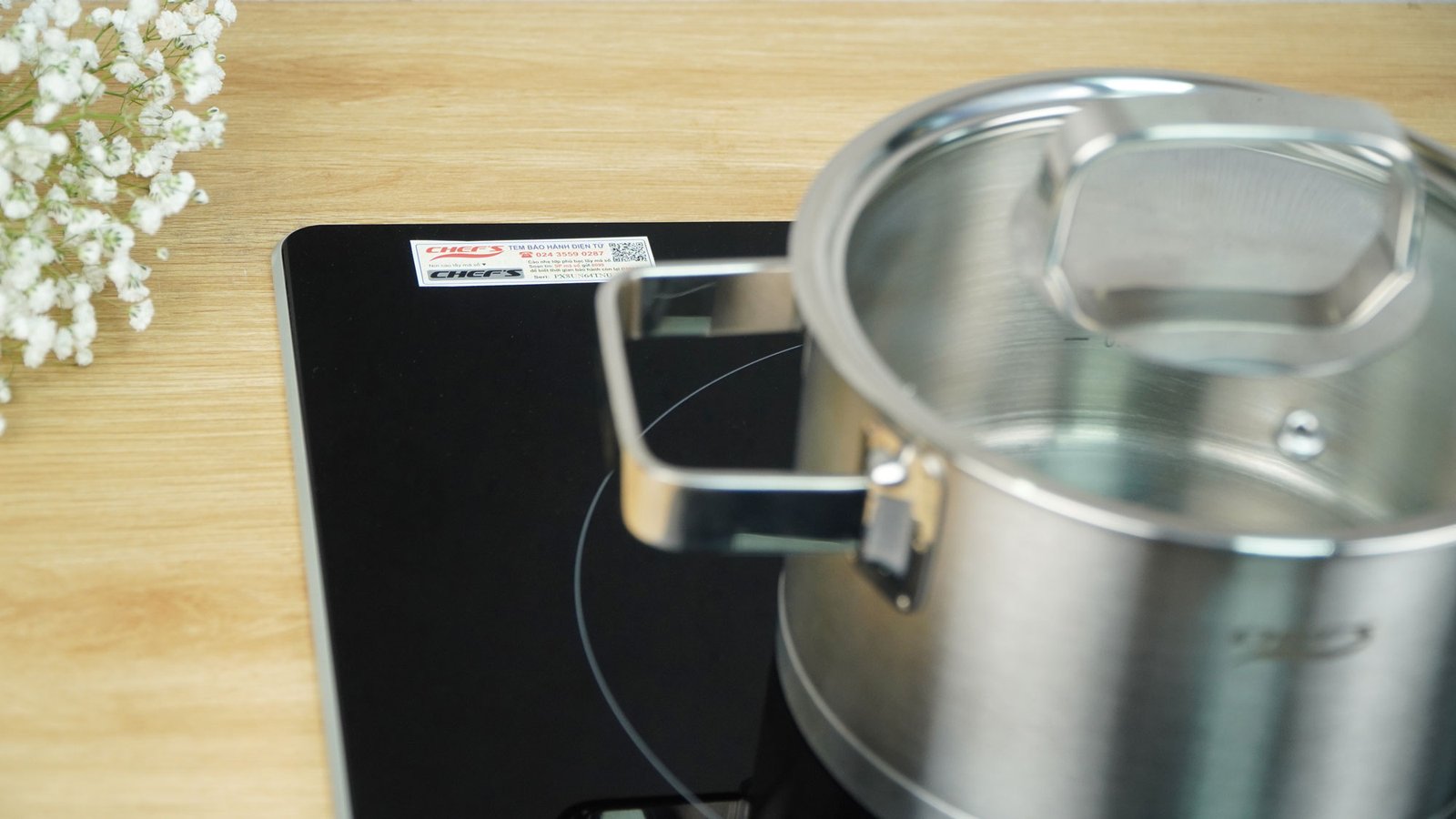 Tem bảo hành điện tử của bếp từ Chef's