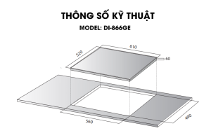 Bếp từ Köcher DI-866GE nhập khẩu Đức cao cấp