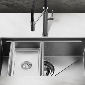 Chậu Rửa Bát Inox GrandX GX6845V VOLCANO - nhìn từ trên - Luxehouse