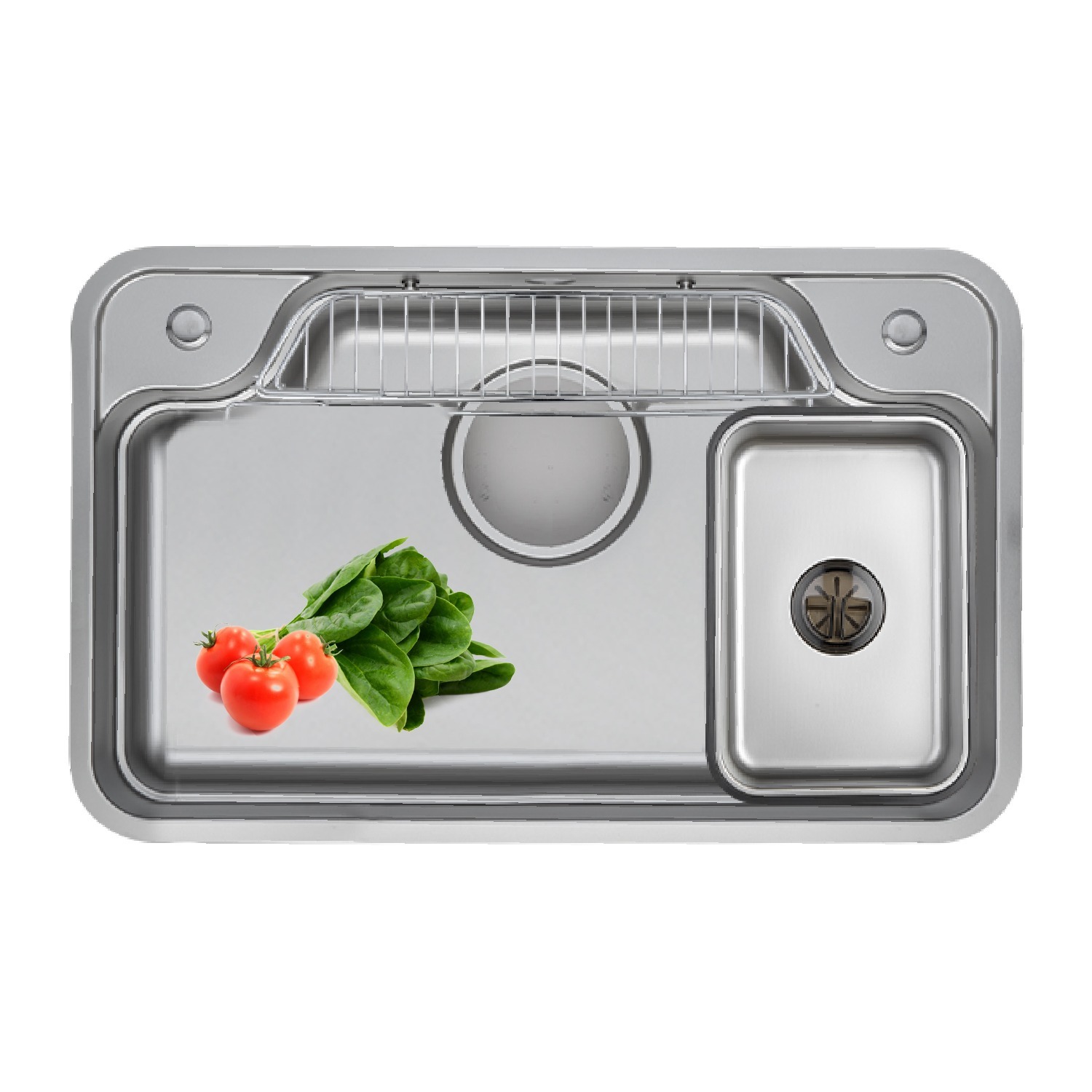Chậu rửa bát inox GrandX GX8050JP HIKARI 1 hố – dòng Hikari cao cấp, kích thước 80×50 cm