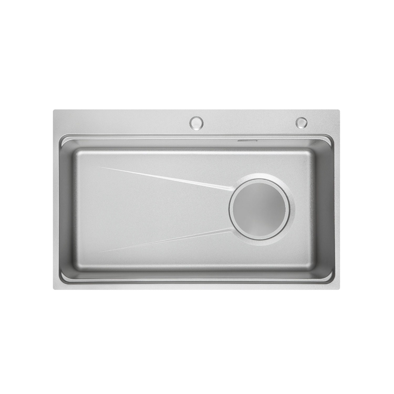 Chậu rửa bát inox GrandX GX8050SV VOLCANO 1 hố sâu 80×50 – bề mặt Volcano, inox cao cấp