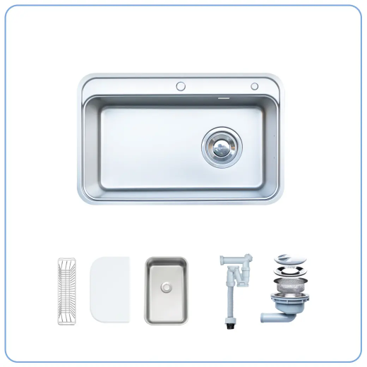 Chậu rửa 1 hố Nobinox Nova A382 – Kèm vòi rút – BH hãng - Ảnh 9