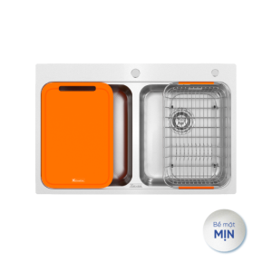 Chậu rửa bát Konox 2 hố cân R50 Tari 7851TD Chính Hãng Giá Tốt