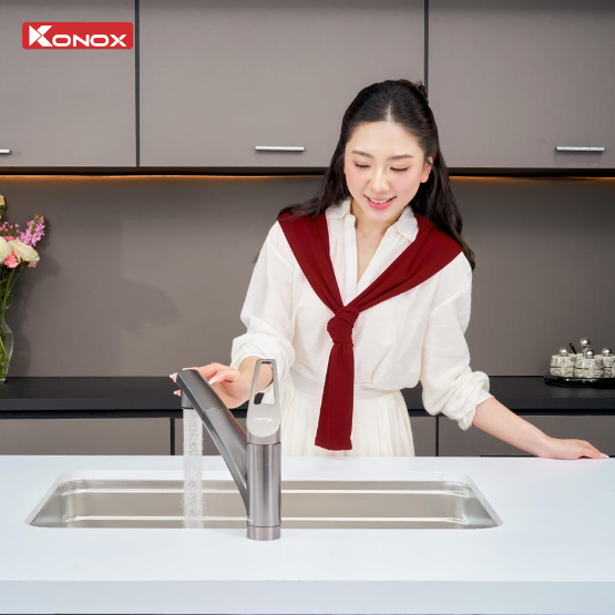Chậu rửa bát Konox phong cách Nhật chống xước Tari Smart 8047 Chính Hãng Giá Tốt - Ảnh 6