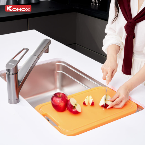 Chậu rửa bát Konox phong cách Nhật chống xước Tari Smart 8047 Chính Hãng Giá Tốt - Ảnh 3