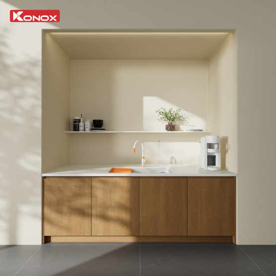 Chậu rửa bát Konox phong cách Nhật chống xước Tari Smart 8847 Chính Hãng Giá Tốt - Ảnh 6