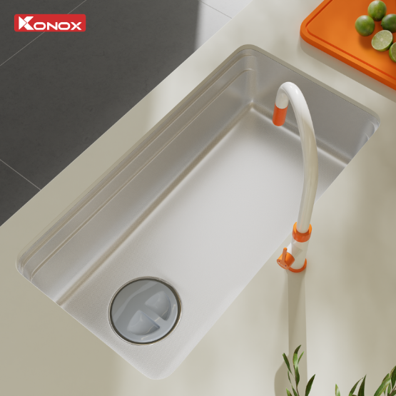 Chậu rửa bát Konox phong cách Nhật chống xước Tari Smart 8847 Chính Hãng Giá Tốt - Ảnh 5